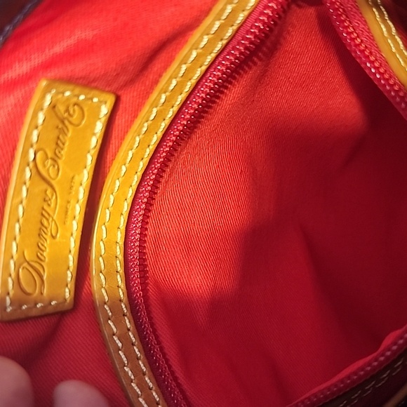 Dooney & Bourke Navy Messenger Bag with Logo and Textured Fabric - Picture 13 of 16